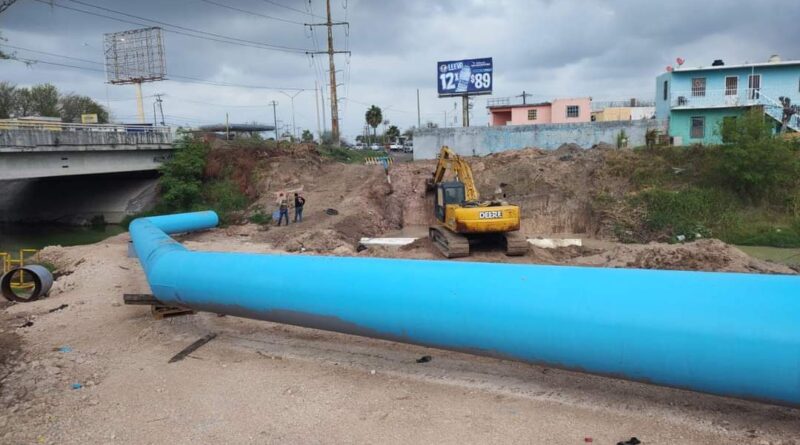 Rehabilita Gobierno del Alcalde Carlos Peña Ortiz Líneas de Conducción de Agua en Reynosa