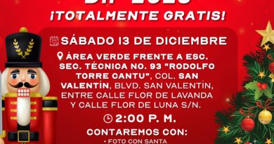 Hoy Sábado Posada Navideña 2025 DIF-Reynosa en la Colonia San Valentín Hoy Sábado Posada Navideña 2025 DIF-Reynosa en la Colonia San Valentín