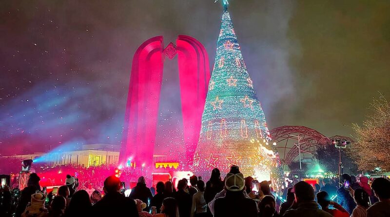 Se Implementa Operativo Especial para Garantizar Seguridad a las Familias Durante el Evento del Encendido del Pino en el Parque Olímpico