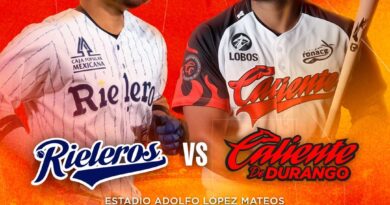 Sigue el Beisbol Profesional «AAA» en Reynosa, Martes 31 Rieleros Vs. Caliente Sigue el Beisbol Profesional «AAA» en Reynosa, Martes 31 Rieleros Vs. Caliente