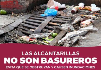 Exhorta COMAPA a Evitar Tirar Basura en Alcantarillas para Prevenir Obstrucciones Exhorta COMAPA a Evitar Tirar Basura en Alcantarillas para Prevenir Obstrucciones