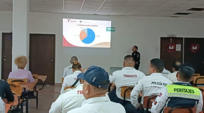 Policía Vial de SSPTyV de Reynosa capacitada en «Mediación de Conflictos»