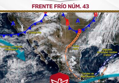 Regresa Temperatura Fresca y Probabilidad de Lluvia por Frente Frío Número 43 Regresa Temperatura Fresca y Probabilidad de Lluvia por Frente Frío Número 43