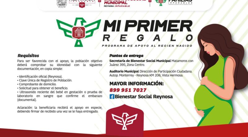 Inició Gobierno de Carlos Peña Ortiz Entrega del Programa «Mi Primer Regalo»