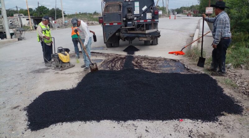 Mantiene Gobierno de Carlos Peña Ortiz Campaña Permanente de Rehabilitación de Calles