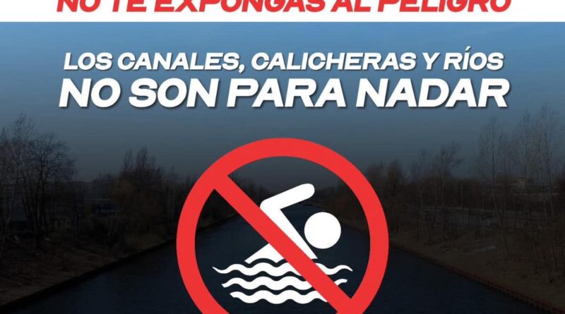 Exhorta Gobierno de Reynosa a Evitar Introducirse en Cuerpos de Agua no Vigilados Exhorta Gobierno de Reynosa a Evitar Introducirse en Cuerpos de Agua no Vigilados