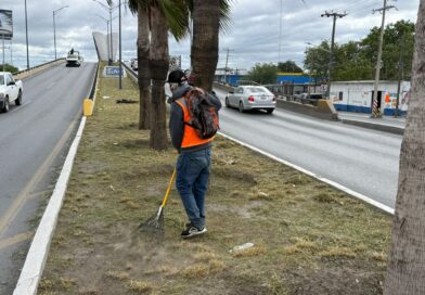 Realiza Gobierno de Reynosa Limpieza y Mantenimiento de Áreas Públicas