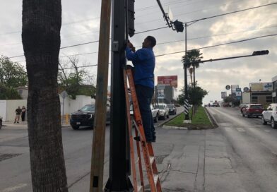 Atiende Secretaría de Servicios Públicos de Reynosa Semáforos con Fallas por Cortes Intermitentes de Energía Eléctrica