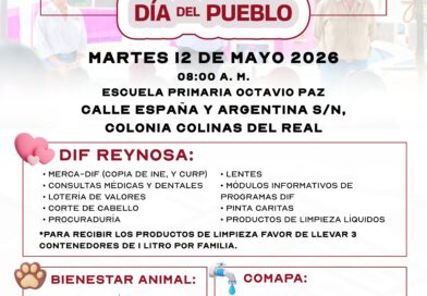 Llevará DIF Reynosa Brigada de Servicios Gratuitos a la Colonia Colinas del Real