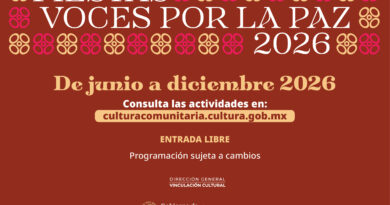 LA SECRETARÍA DE CULTURA IMPULSA LAS “FIESTAS VOCES POR LA PAZ” LA SECRETARÍA DE CULTURA IMPULSA LAS “FIESTAS VOCES POR LA PAZ”