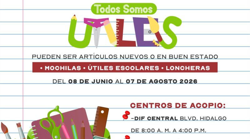 Invita DIF-Reynosa a Sumarse a la Campaña “Todos Somos Útiles”