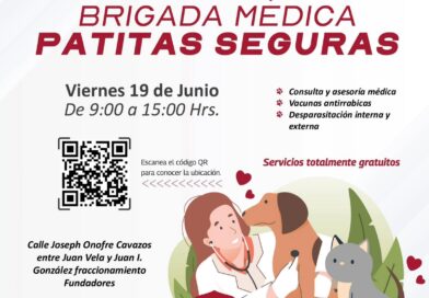 El Alcalde Carlos Peña Ortiz invita a la Brigada Médica «Patitas Seguras»