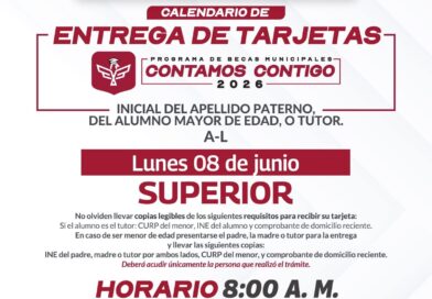 Invita Carlos Peña Ortiz a Beneficiarios de Beca de Educación Superior a Recibir su Tarjeta Contamos Contigo 2026 Invita Carlos Peña Ortiz a Beneficiarios de Beca de Educación Superior a Recibir su Tarjeta Contamos Contigo 2026