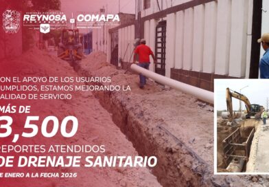Solucionó Comapa Reynosa más de 3,500 Reportes de Sanitario Solucionó Comapa Reynosa más de 3,500 Reportes de Sanitario