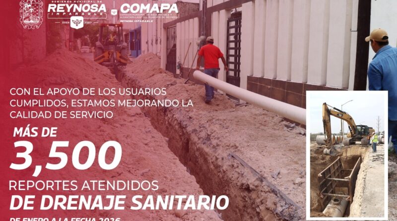Solucionó Comapa Reynosa más de 3,500 Reportes de Sanitario Solucionó Comapa Reynosa más de 3,500 Reportes de Sanitario