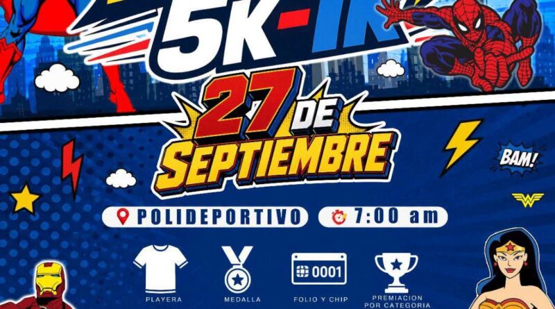 Ya Está Cerca la Carrera 5K y 1K “Super Héroes” con el Apoyo del Gobierno de Reynosa