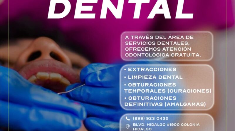 Ofrece DIF-Reynosa Atención Dental Gratuita a las Familias