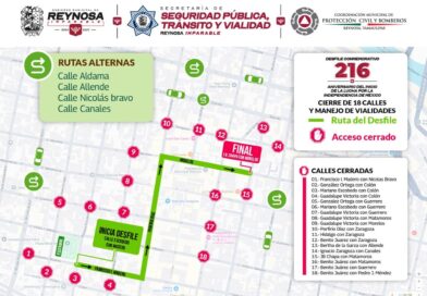Aviso de Cierre de Vialidades por Desfile del 16 de Septiembre Aviso de Cierre de Vialidades por Desfile del 16 de Septiembre