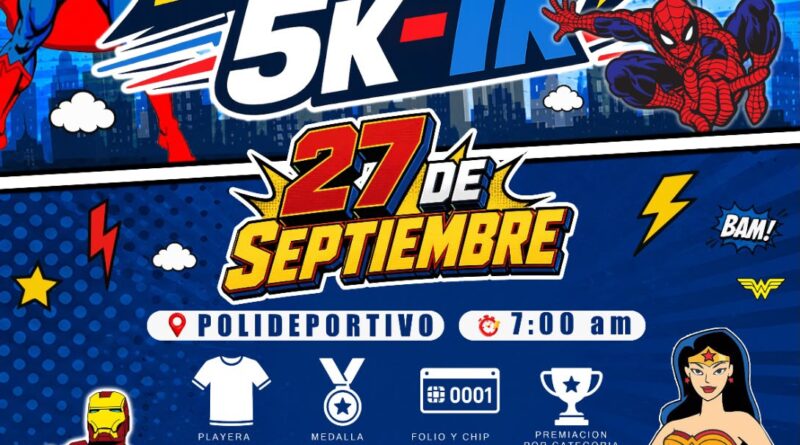 Quedan Pocos Lugares para la Carrera 5K y 1K “Super Héroes” Quedan Pocos Lugares para la Carrera 5K y 1K “Super Héroes”