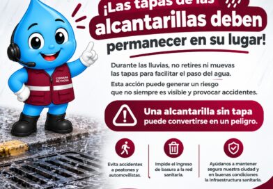 Llama COMAPA a Ciudadanía a no Retirar Tapas de Alcantarillas Llama COMAPA a Ciudadanía a no Retirar Tapas de Alcantarillas