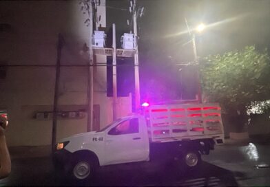 Atendió PCyB Reportes de Cortos Circuitos Durante la Lluvia Atendió PCyB Reportes de Cortos Circuitos Durante la Lluvia