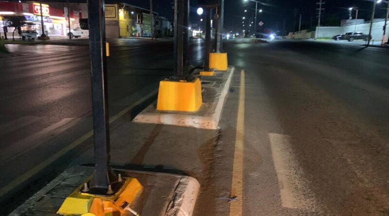 Realizó Gobierno de Carlos Peña Ortiz Trabajo Nocturno de Vialidad en el Bulevar Hidalgo