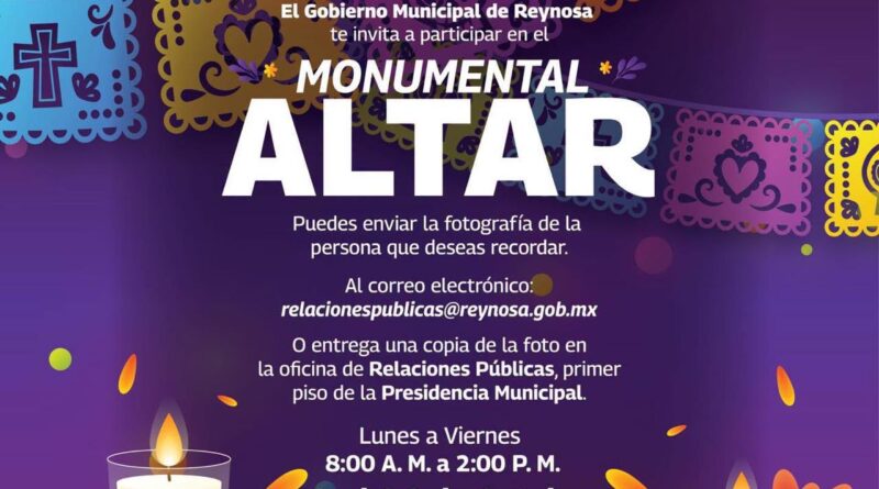 Invita Alcalde Carlos Peña Ortiz a Participar en el Monumental Altar
