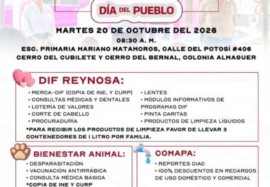 Acercará DIF-Reynosa Servicios a Familias de la Colonia Almaguer Acercará DIF-Reynosa Servicios a Familias de la Colonia Almaguer